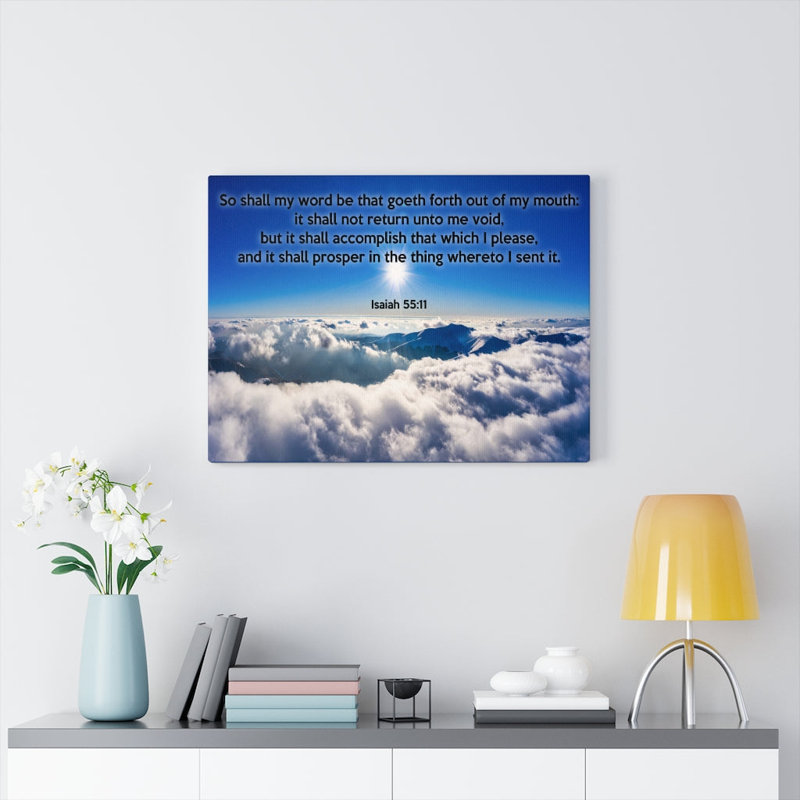 It Shall Not Return - Wrapped Canvas Textual Art, 18" H x 24" W x 1.25" D