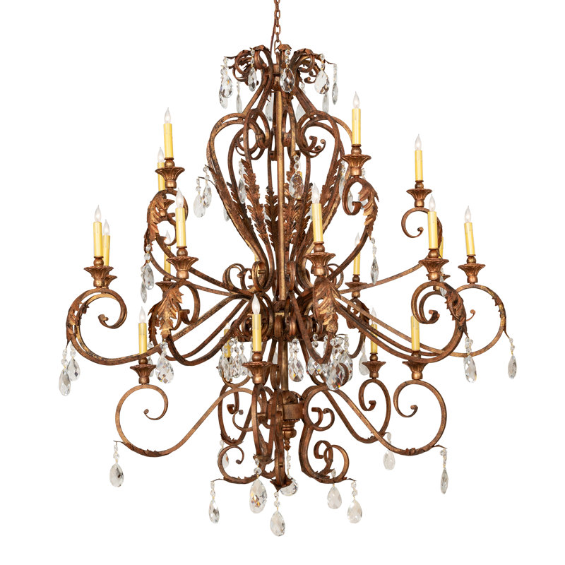 54" Wide Serratina 20 Light Chandelier