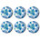 Assiette à salade en mélamine Coastal - bleu - 8,5 po