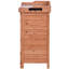 Banc de rempotage orange pour jardin extérieur, 39 po avec 2 tablettes, table de travail galvanisée et banc de travail avec crochets latéraux, orange et pouce bonheur bonheur-121047277