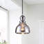 Luminaire suspendu en forme de dôme noir antique à 1 lumière de 7,1 po Odeza-1686753902-1686783286