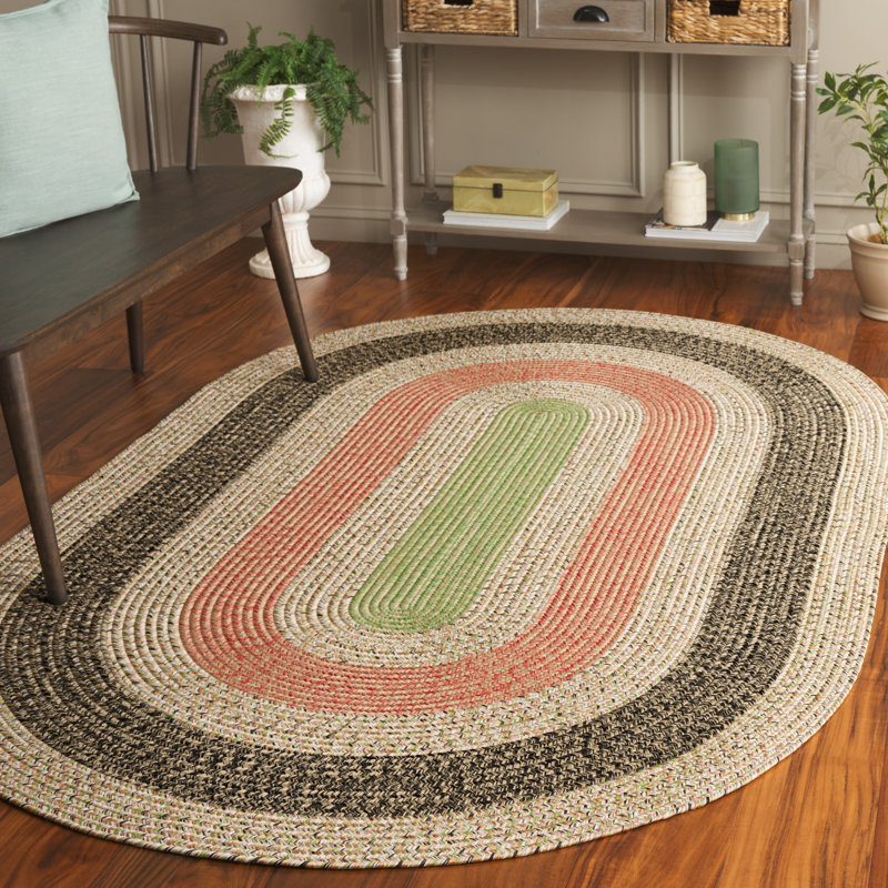 Tapis d'intérieur / extérieur lavable à la machine performance à chevrons Whiddon, Ovale 5 pi x 8 pi