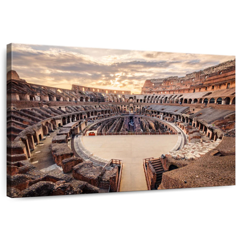 Ravi Colosseum au coucher du soleil, H 24 po x l 36 po