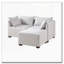 Repose-pieds modulaire moderne avec tissu performant