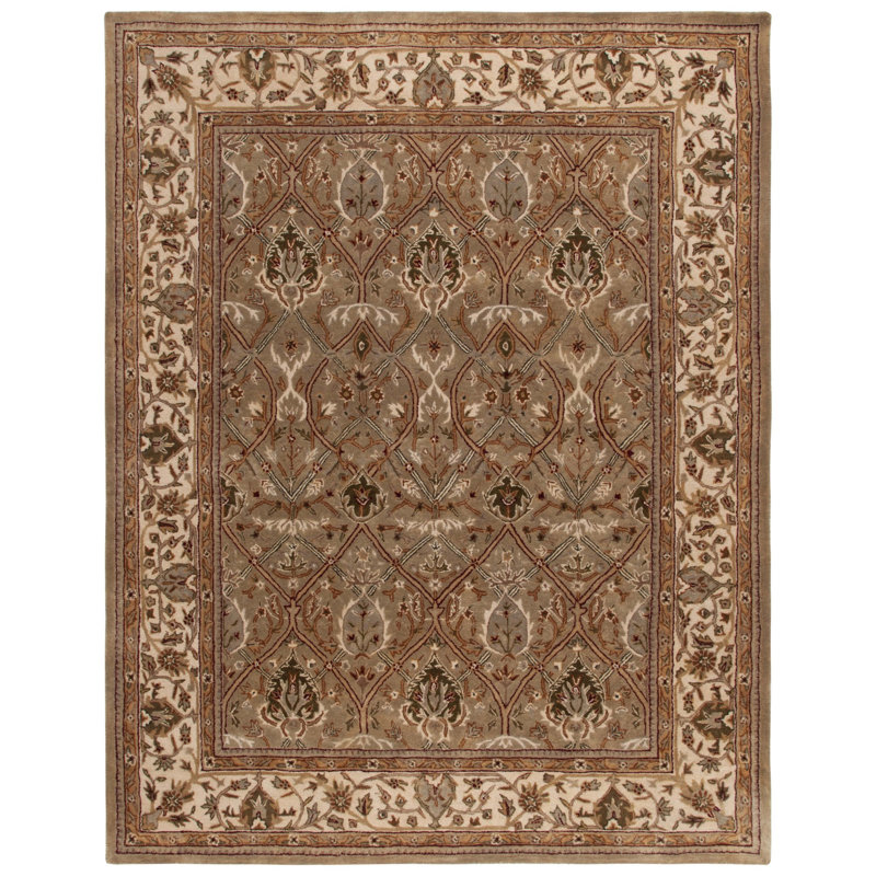 Evie Hand Tufted New Zealand Wool Oriental Rug, Rectangle 7'6" x 9'6"