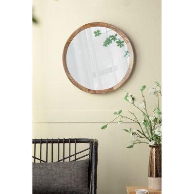 Miroir mural en bois de manguier - Ajoutez du caractère à votre salle de bain
