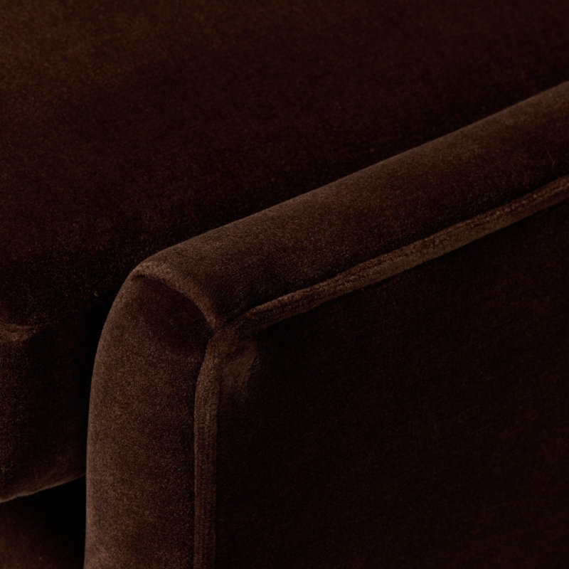 Marlow Wingback Chair, Toasted Parawood, Monte Chocolate