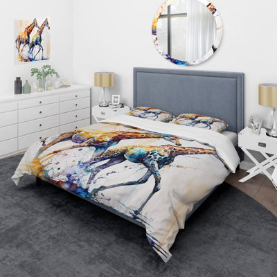 Ensemble de housse de couette Giraffes