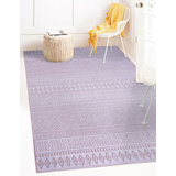 Hoffstetter Machine Woven / Power Loomed Blush Pink Indoor/Outdoor Rug
