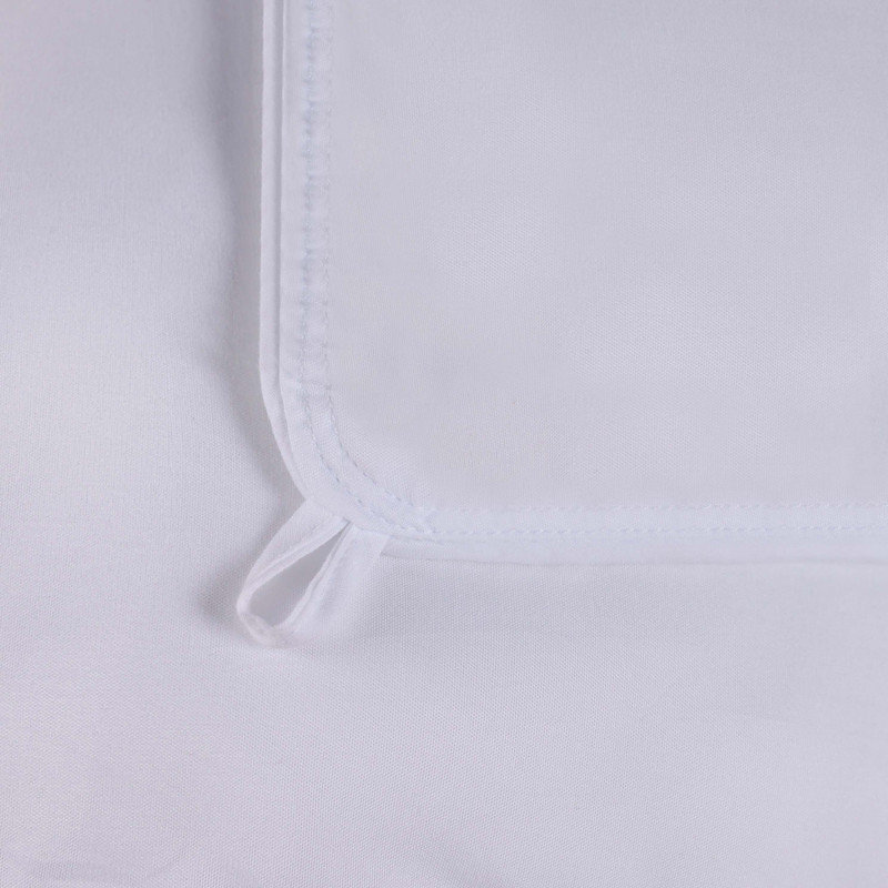 All-Season Reversible Down Alternative Comforter - Plush Box-Stitched Microfiber Duvet Insert, White, Full/Queen