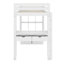 Lit mezzanine double avec grandes tablettes, bureau et lumière DEL-1144353603-1144353602