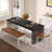 Zaiveon 78.74" Iron Dining Table(Chairs not included)-846784629-842145714
