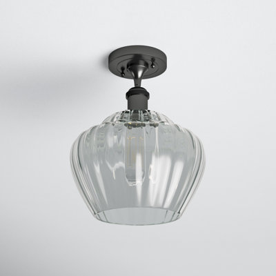 Renee Glass Semi Flush Mount