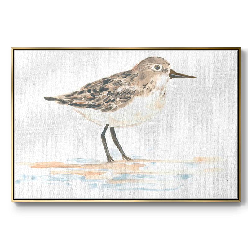 Pretty Piper I, H 27 po x l 41 po x P 2 po, Encadrement doré