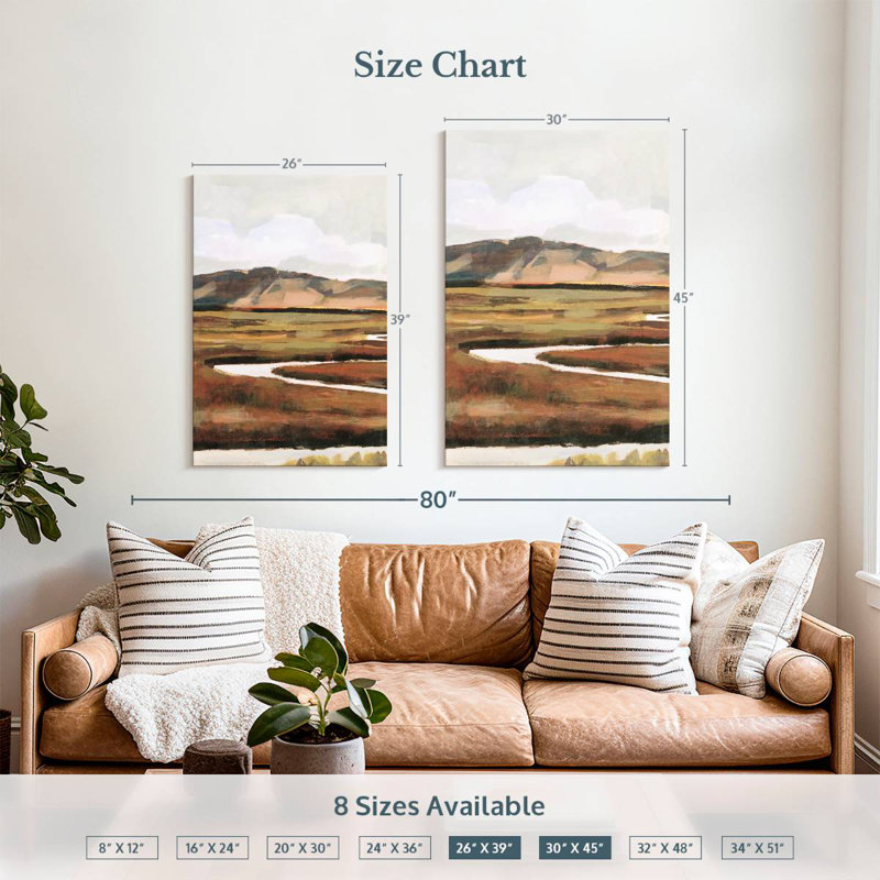 Avery Mountain Field I, 39" H x 26" W