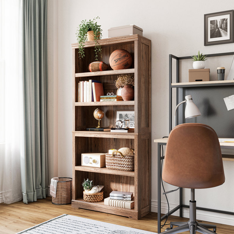 Patrick Shelves Bookcase, Dark Brown