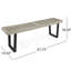 Banc de patio avec pieds en fer-1261191061