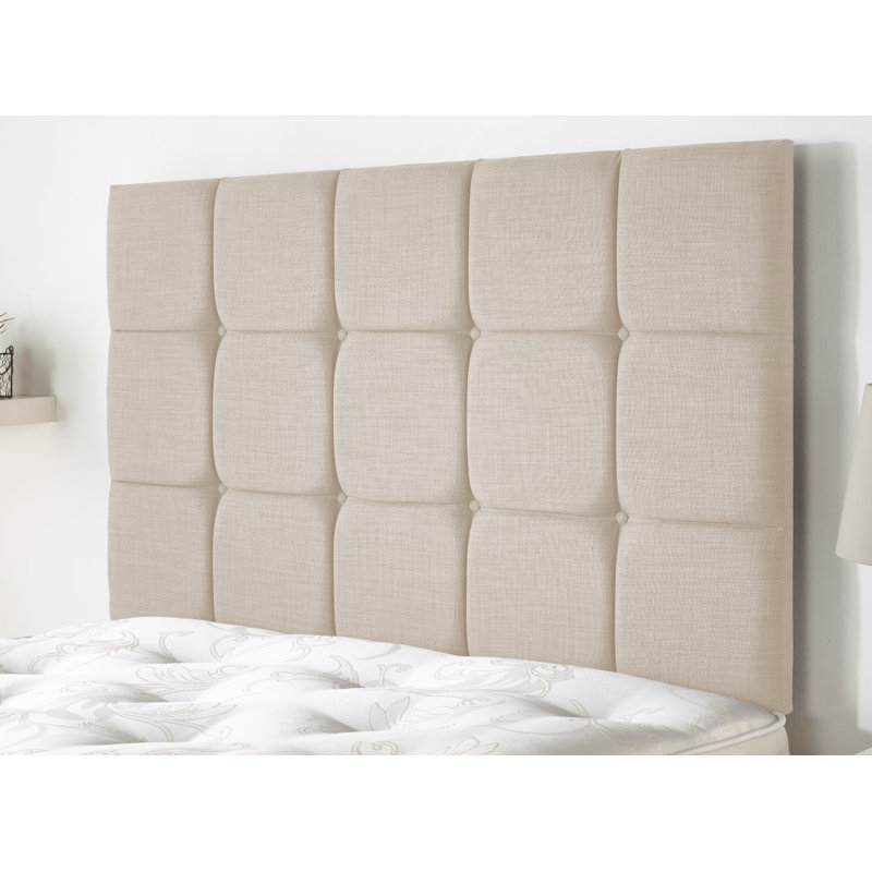 Upholstered Headboard, Small Double (4'), Cream