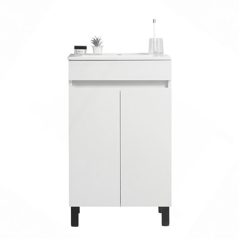 Meuble-lavabo 20 po blanc (sans lavabo en céramique)