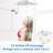 12" Square Showerhead With Adjustable Extension - Stainless Steel Build, Low- Compatible, Bathroom 12 Inch Shower Head Movable Arm Steel, No Clogging, Fits Pipe Threads