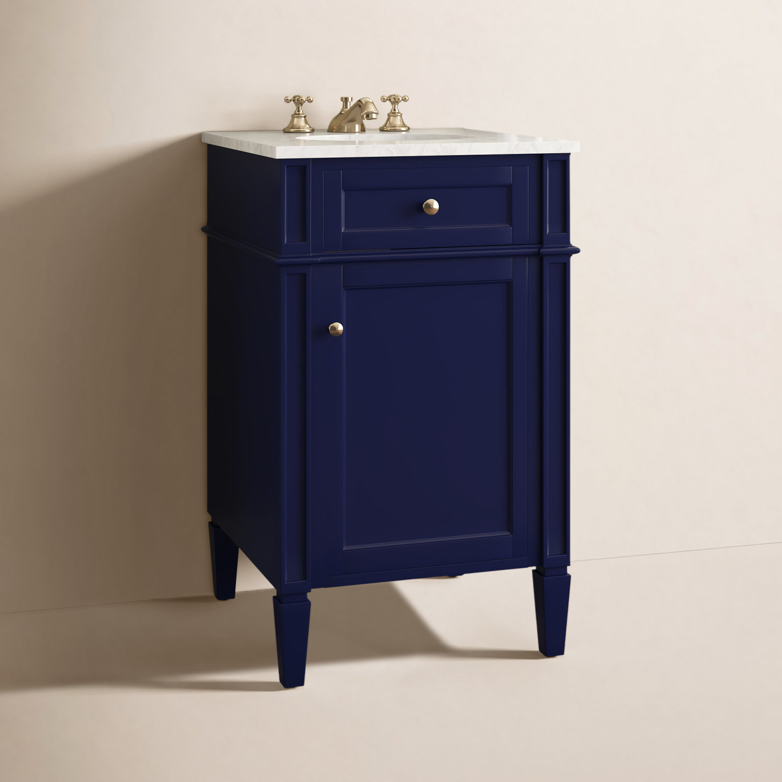 Rivers 21'' Single Bathroom Vanity, Blue
