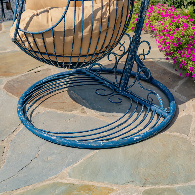 Fauteuil à œufs Almita, Bleu