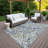 Machine Washable Indoor/Outdoor Jozwiak ACN2389 Abstract Rug-968656937