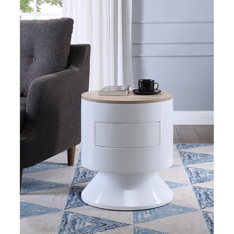 Otith Accent Table With Display And Utility Function