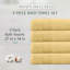 Ensemble de serviettes de bain 100% coton 100% coton zéro torsion Phoebe Home Weavers, 27 po x 54 po (4) (4 serviettes de bain), jaune-130204279-130204282