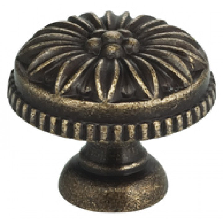 Classic & Modern Mushroom Knob, 1" H x 1" W x 0.88" D, Shaded Bronze