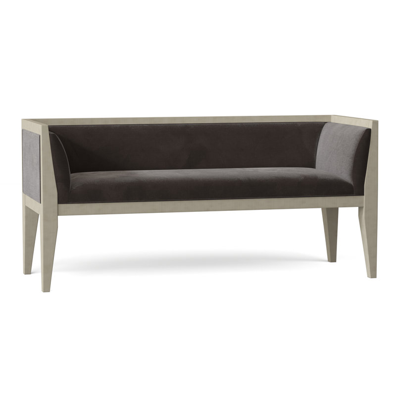 Jena Upholstered Bench, 9953 Mink, Walnut