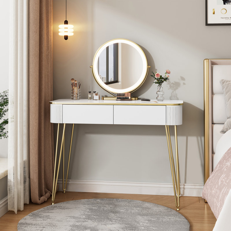 Aallyah Dressing Table with Mirror