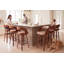 Tabouret de comptoir pivotant moderne de 26 po avec cadre en bois cintré-133657099