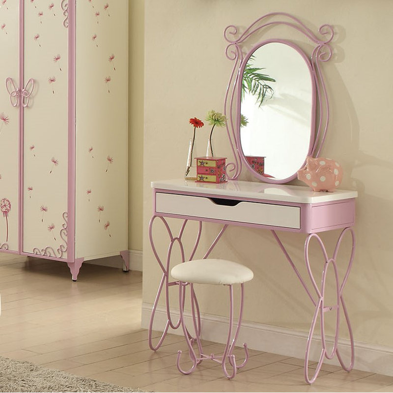 Ensemble de meuble-lavabo avec miroir Saundra