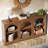 63-Inch Long Farmhouse Wooden Rectangular Entryway Console 3 Tier Storage Sofa Table Behind Couch-302493951