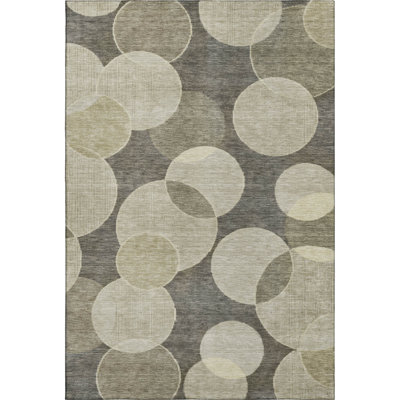 Premium Machine Washable Lubbers AMF1751 Geometric Rug