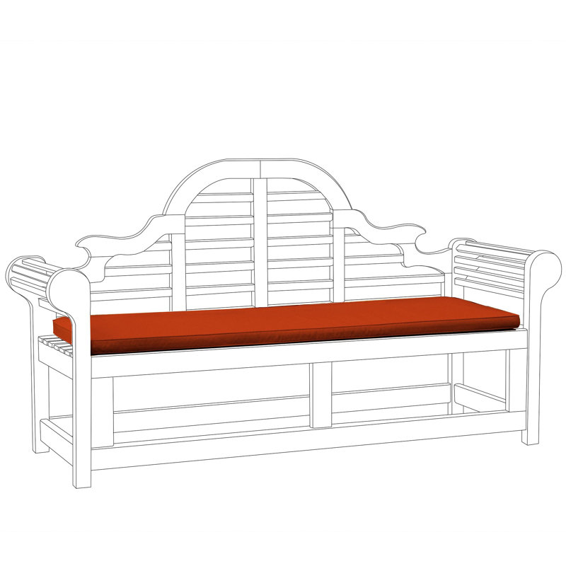 Bench Cushion, Terracotta