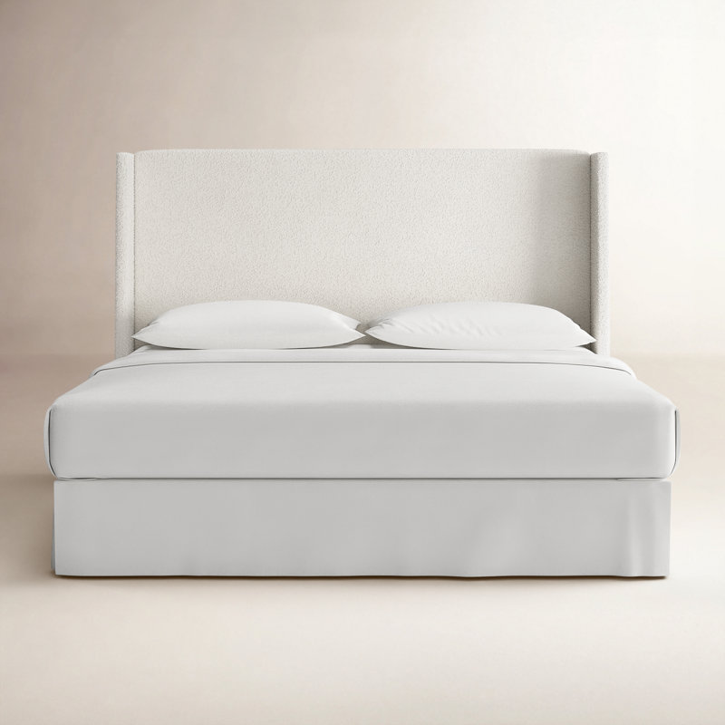 Bellfield Upholstered Headboard, King, Mystere Peacock Performance Velvet
