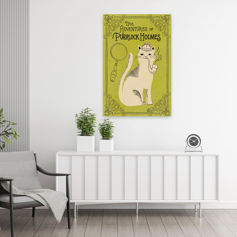 Art contemporain, art contemporain pour chat, H 36 po x l 24 po