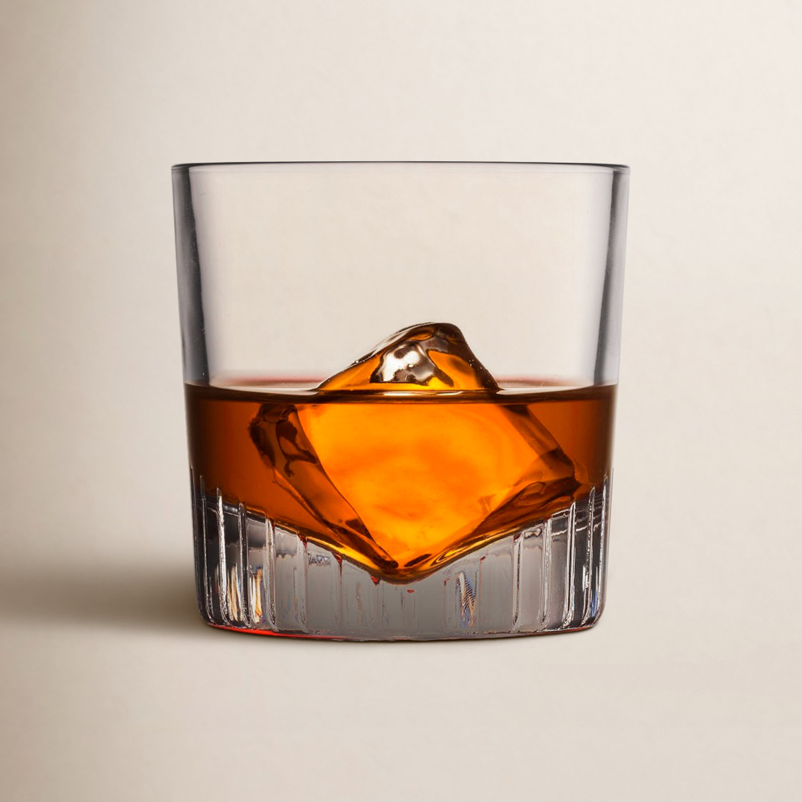 Caldera Ribbed Crystal Whiskey Glass