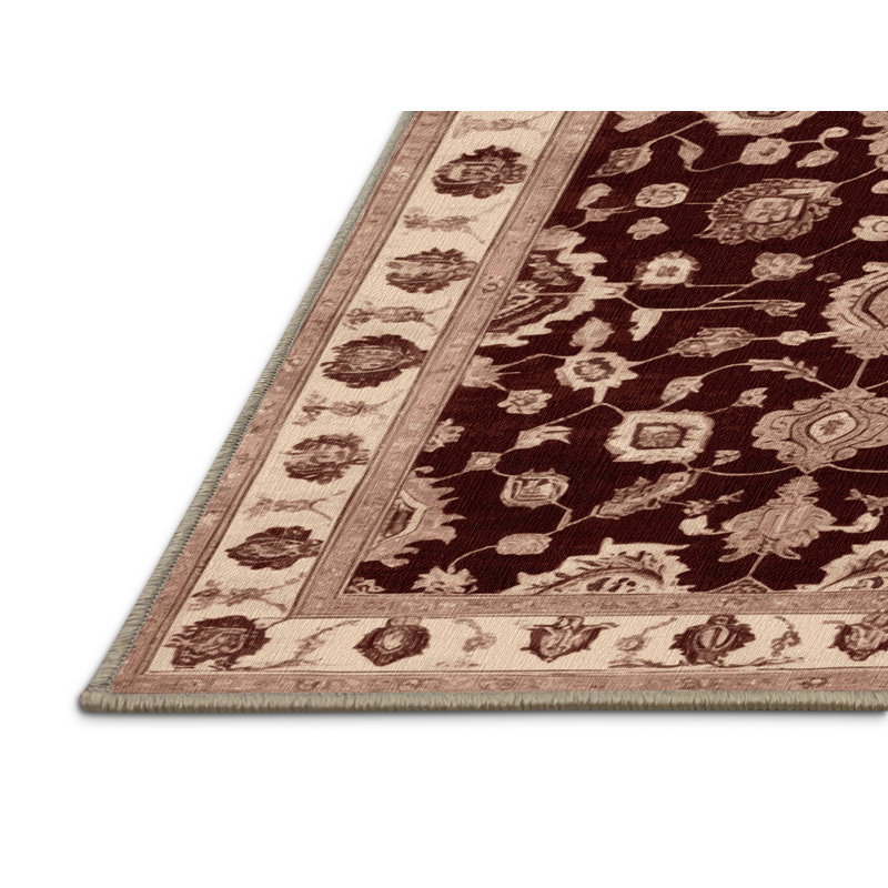 Tapis brun lavable à la machine, Rectangle 8 pi x 12 pi