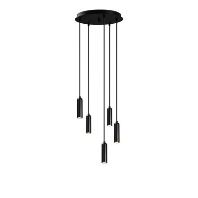 5 - Light Black LED Cluster Pendant