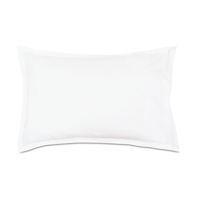 Taie décorative Tessa Percale, Blanc / bleu marine, Grand, Rayures multicolores
