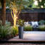Grand pot à fleurs de 16 po en béton gris foncé avec trou de drainage pour l'intérieur et l'extérieur (intérieur amélioré)-1936737345-1936737370-1936737371