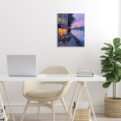Twilight in Paris Scene Wall Plaque, design by Riley B