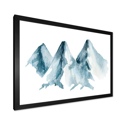 «Blue High Mountain Range II», reproduction sur toile