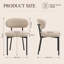 Modern Upholstered Dining Chair, Metal Legs-944384751-944384312