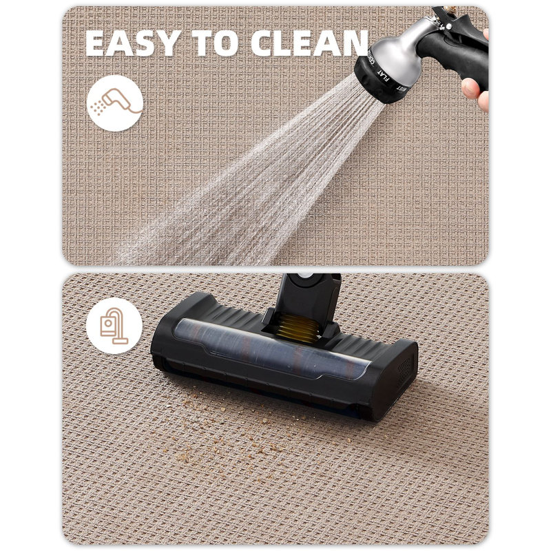 Tapis en chenille lavable à la machine avec envers antidérapant, Tapis de couloir 2 pi 2 po x 8 pi