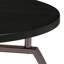 Table de bout gris foncé et nickel noir
