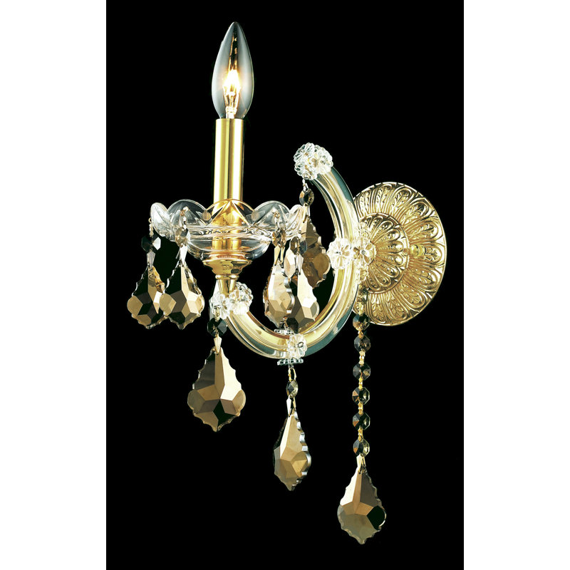 Stockard Wall Sconces, Gold, Royal Cut, Golden Teak Smoky